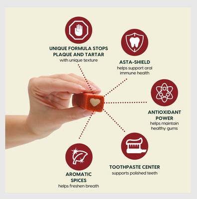 Show full view: Ark Naturals Protection+ Brushless Toothpaste Large Dental Dog Treats, 18-oz bag, count varies slide 3 of 12