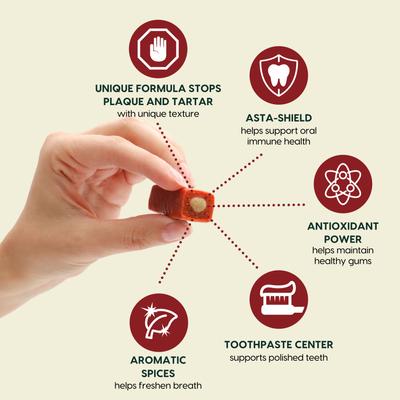 Show full view: Ark Naturals Brushless Toothpaste Protection+ Small Dental Dog Treats, 12-oz bag, count varies slide 3 of 12