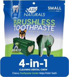 Ark Naturals Brushless Toothpaste Small Dental Dog Treats, 12-oz bag, count varies