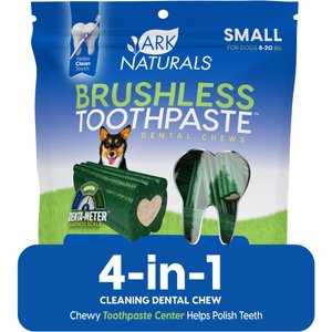 Ark Naturals Brushless Toothpaste Small Dental Dog Treats, 12-oz bag, count varies