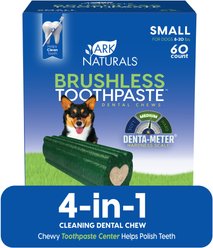 Ark Naturals Brushless Toothpaste Small Dental Dog Treats, 35-oz box