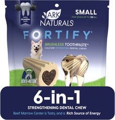 Ark Naturals Fortify Brushless Toothpaste Small Dental Dog Treats, 12-oz bag