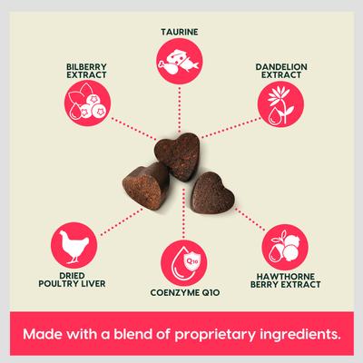 Show full view: Ark Naturals Gray Muzzle Heart Health Senior Dog Chews, 4-oz bag, 60 count slide 4 of 11