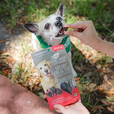 Show full view: Ark Naturals Gray Muzzle Heart Health Senior Dog Chews, 4-oz bag, 60 count slide 9 of 11