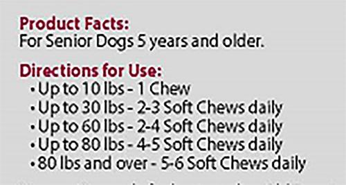 Show full view: Ark Naturals Gray Muzzle Old Bones Happy Joint Soft Chew Joint Supplement for Senior Dogs, 90 count slide 10 of 13
