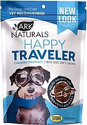 Ark Naturals Happy Traveler Soft Chew Calming Supplement for Dogs & Cats, 75 count slide 1 of 8