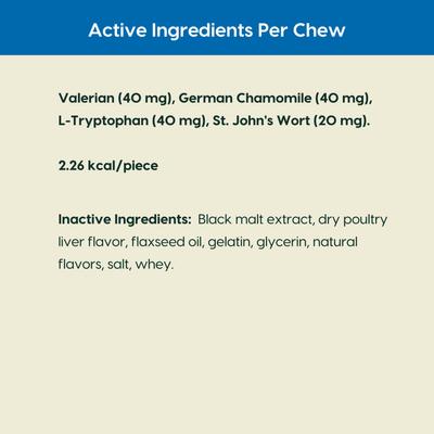 Show full view: Ark Naturals Happy Traveler Soft Chew Calming Supplement for Dogs & Cats, 75 count slide 7 of 11