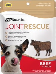 Ark Naturals Joint Rescue Beef Flavored Soft Chew Joint Supplement for Dogs, 9-oz bag