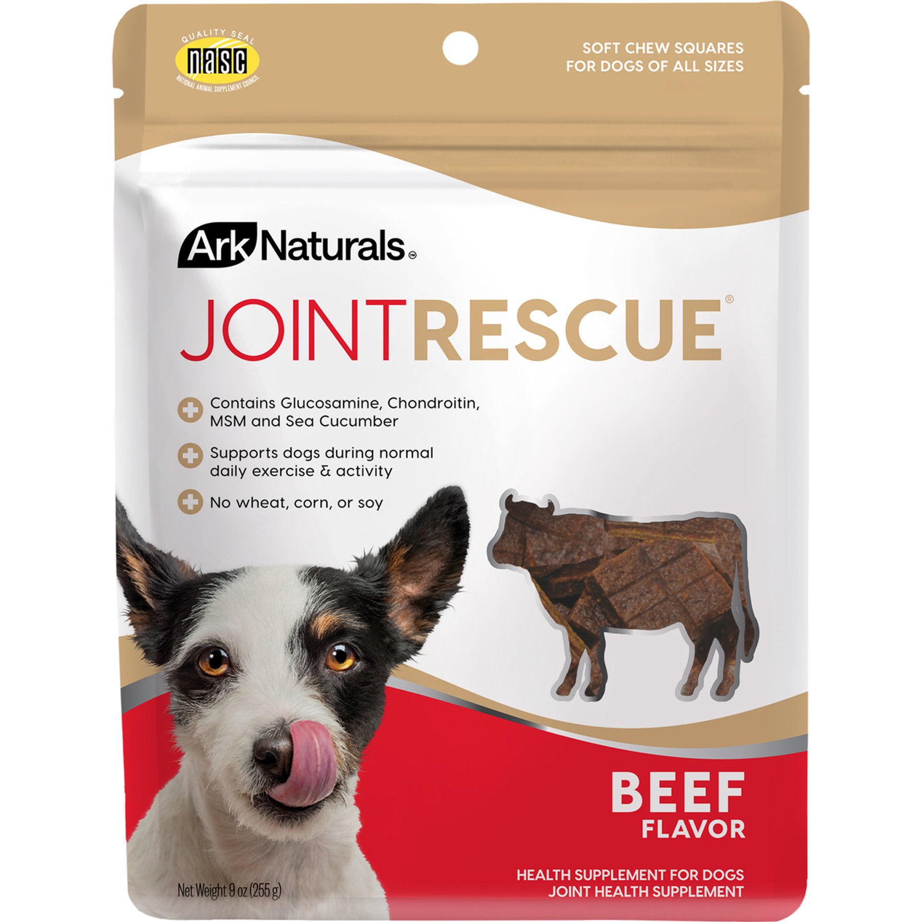 Ark Naturals Sea "Mobility" Joint Rescue Beef Jerky Dog Treats, 9-oz