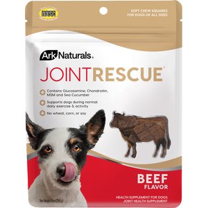 Ark Naturals Joint Rescue Beef Flavored Soft Chew Joint Supplement for Dogs, 9-oz bag