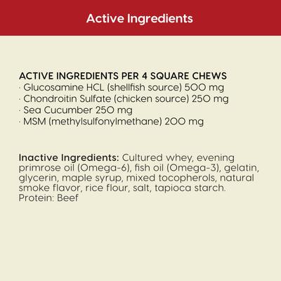 Show full view: Ark Naturals Joint Rescue Beef Flavored Soft Chew Joint Supplement for Dogs, 9-oz bag slide 6 of 10