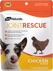Ark Naturals Joint Rescue Chicken Flavored Soft Chew Joint Supplement for Dogs, 9-oz bag