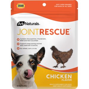 Ark Naturals Joint Rescue Chicken Flavored Soft Chew Joint Supplement for Dogs, 9-oz bag