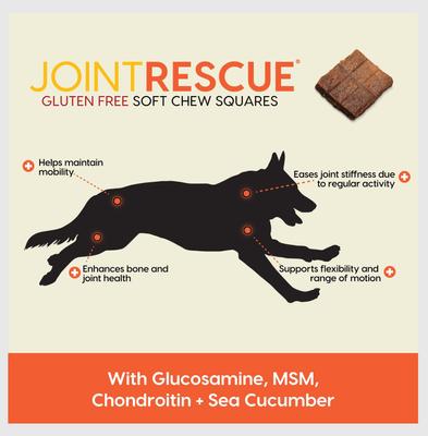 Show full view: Ark Naturals Joint Rescue Chicken Flavored Soft Chew Joint Supplement for Dogs, 9-oz bag slide 3 of 10
