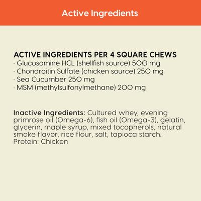 Show full view: Ark Naturals Joint Rescue Chicken Flavored Soft Chew Joint Supplement for Dogs, 9-oz bag slide 6 of 10