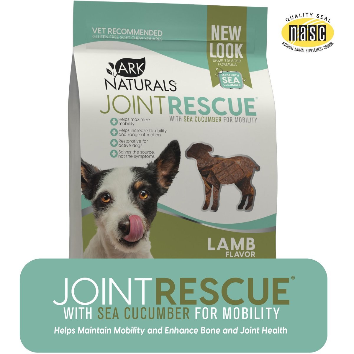 Ark Naturals Sea "Mobility" Joint Rescue Lamb Jerky Dog Treats, 9-oz