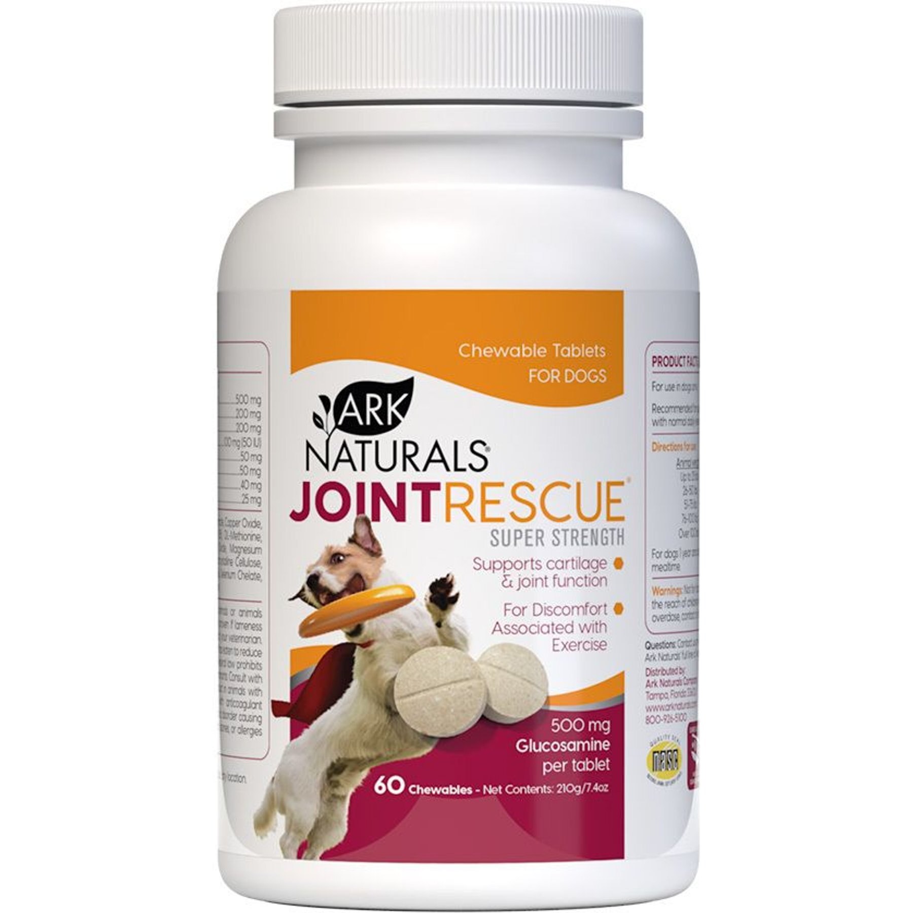 Ark Naturals Joint Rescue Super Strength Dog & Cat Chews, 60-count