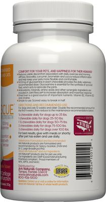 Show full view: Ark Naturals Joint Rescue Super Strength Chewable Tablet Joint Supplement for Dogs, 60 count slide 5 of 9