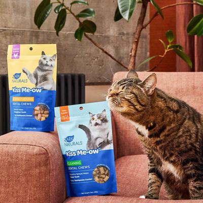 Show full view: Ark Naturals Kiss Me-Ow Strengthening Chicken Dental Chews Crunchy Cat Treats, 6-oz bag slide 5 of 6
