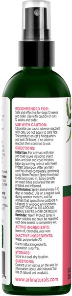 Show full view: Ark Naturals Neem "Protect" Dog & Cat Spray, 8-fl oz bottle slide 3 of 6