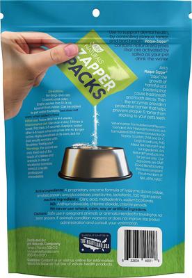 Show full view: Ark Naturals Plaque-Zapper Medium & Large Dog Dental Water Additive Pouches slide 3 of 9
