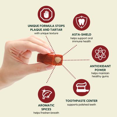 Show full view: Ark Naturals Protection+ Brushless Toothpaste Medium Dental Dog Treats, 60 count slide 3 of 11