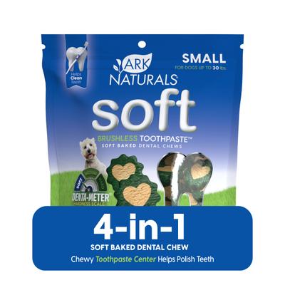 Show full view: Ark Naturals Soft Brushless Toothpaste Small Dental Dog Treats, 12-oz bag slide 1 of 10
