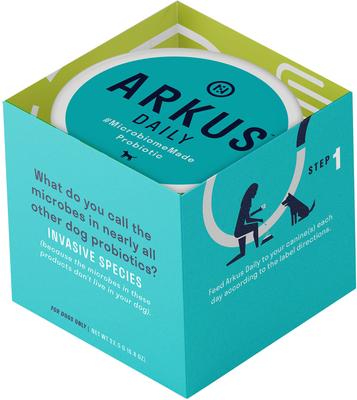 Show full view: Arkus Daily Small/Medium Probiotic Digestive Dog Health Supplement, 0.8-oz jar slide 4 of 8