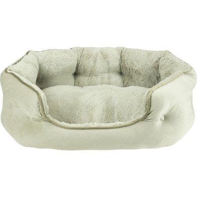 Arlee Home & Pet Arlee Home & Pet Cozy Orthopedic Durable Eco-Friendly Bolster Dog & Cat Bed, Cobblestone, 28 x 23 x 10-in