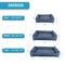 Show in main carousel: Arlee Home & Pet Cresent Lounger Orthopedic Eco-Friendly Memory Foam Bolster Dog & Cat Bed, Blue, 41 x 32 x 11-in slide 6 of 11
