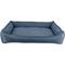 Show in main carousel: Arlee Home & Pet Cresent Lounger Orthopedic Eco-Friendly Memory Foam Bolster Dog & Cat Bed, Blue, 41 x 32 x 11-in slide 3 of 11