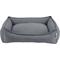 Show in main carousel: Arlee Home & Pet Cresent Lounger Orthopedic Eco-Friendly Memory Foam Bolster Dog & Cat Bed, Gray, 26 x 21 x 8-in slide 3 of 11