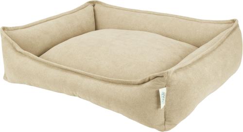 Show full view: Arlee Home & Pet Cresent Lounger Orthopedic Eco-Friendly Memory Foam Bolster Dog & Cat Bed, Safari, 26 x 21 x 8-in slide 4 of 11