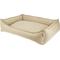 Show in main carousel: Arlee Home & Pet Cresent Lounger Orthopedic Eco-Friendly Memory Foam Bolster Dog & Cat Bed, Safari, 34 x 27 x 9-in slide 4 of 10