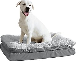Arlee Home & Pet Orthopedic Pillow Topper Dog Bed, Blue, Medium slide 2 of 3