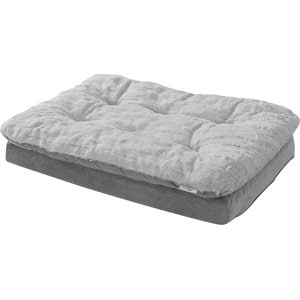 Arlee Home & Pet Orthopedic Pillow Topper Dog Bed, Grey, Small