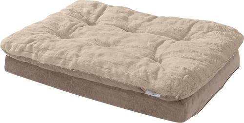 Show full view: Arlee Home & Pet Orthopedic Pillow Topper Dog Bed, Mushroom, Small slide 3 of 6