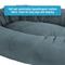 Show in main carousel: Arlee Home & Pet Orbit Orthopedic Durable Eco-Friendly Memory Foam Bolster Dog & Cat Bed, Blue, 50 x 34 x 11-in slide 6 of 11
