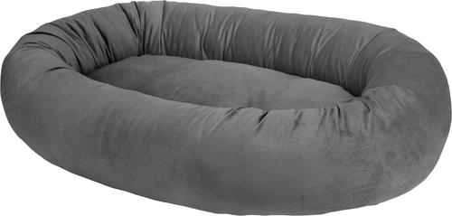 Show full view: Arlee Home & Pet Orbit Orthopedic Durable Eco-Friendly Memory Foam Bolster Dog & Cat Bed, Gray, 50 x 34 x 11-in slide 4 of 11