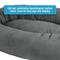 Show in main carousel: Arlee Home & Pet Orbit Orthopedic Durable Eco-Friendly Memory Foam Bolster Dog & Cat Bed, Gray, 50 x 34 x 11-in slide 6 of 11