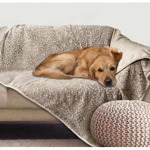 Arlee Home & Pet Waterproof Dog & Cat Throw Blanket, 60 x 70 x 0.5-in, Dark Taupe