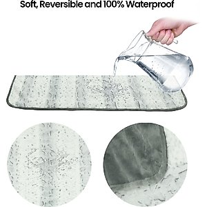 Arlee Home & Pet Waterproof Dog & Cat Throw Blanket, 60 x 70 x 0.5-in, Silver
