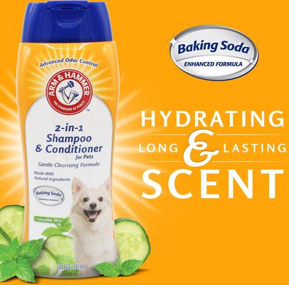 Show full view: Arm & Hammer Products 2-in-1 Cucumber Mint Dog Shampoo & Conditioner, 20-fl oz bottle slide 3 of 6
