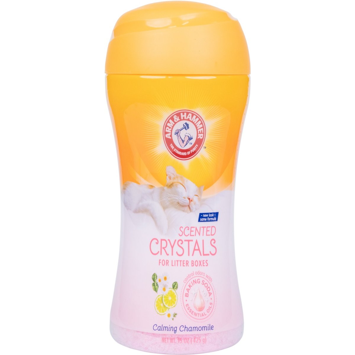 Arm & Hammer Products Calming Chamomile Scent Cat Litter Box Deodorizing Crystals, 15-oz bottle