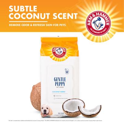 Show full view: Arm & Hammer Products Coconut Water Gentle Puppy Wipes, 100 count slide 5 of 8