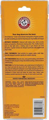 Show full view: Arm & Hammer Dental Tartar Control Puppy Enzymatic Toothpaste & Dental Training Kit + Nylabone Teething Pacifier Chew Toy slide 3 of 9