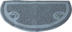 Arm & Hammer Half Circle Cat Litter Mat, Gray