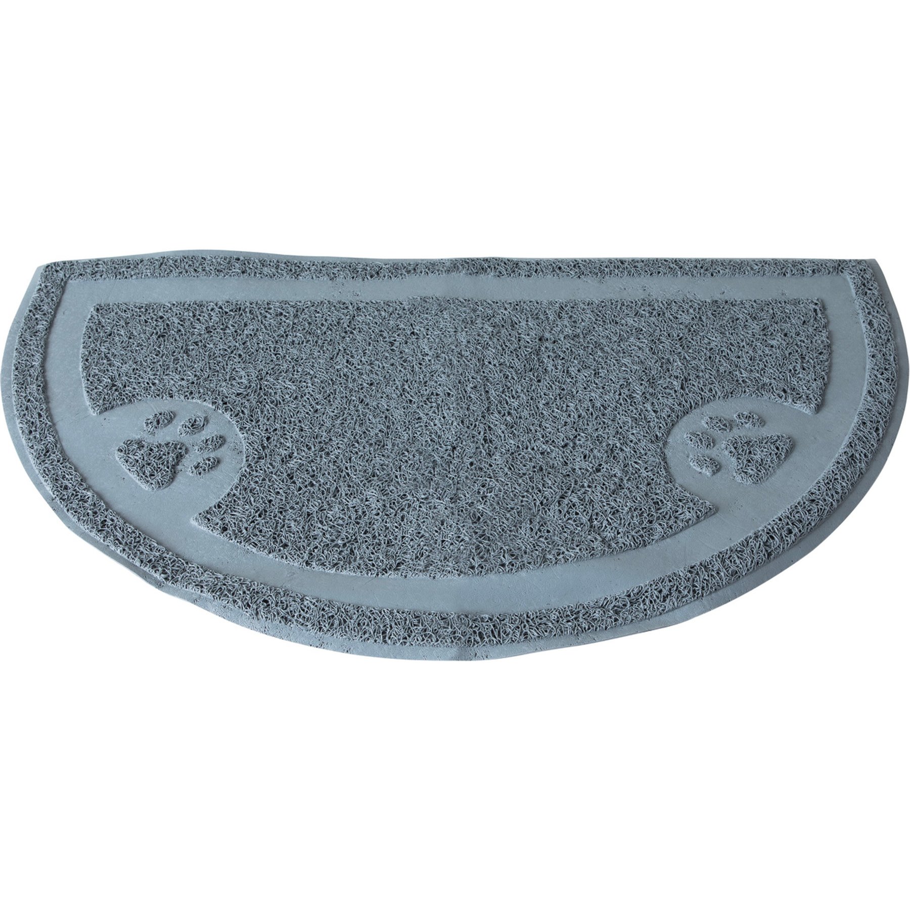 Arm & Hammer Half Circle Cat Litter Mat, Gray