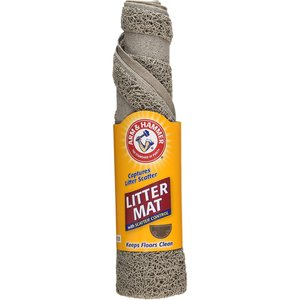 Arm & Hammer Half Circle Cat Litter Mat, Pearl Tan