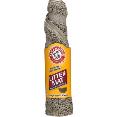 Arm & Hammer Arm & Hammer Half Circle Cat Litter Mat, Pearl Tan